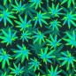 Preview: Baumwolljersey Cannabis Blätter